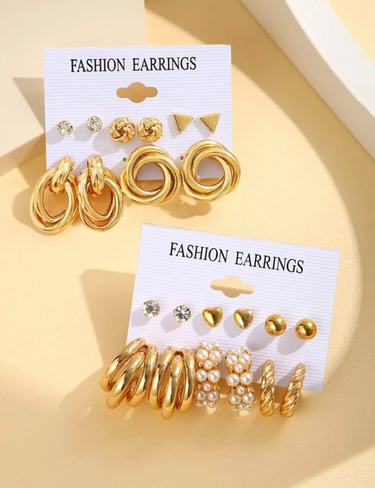 PEARL EARRING SET