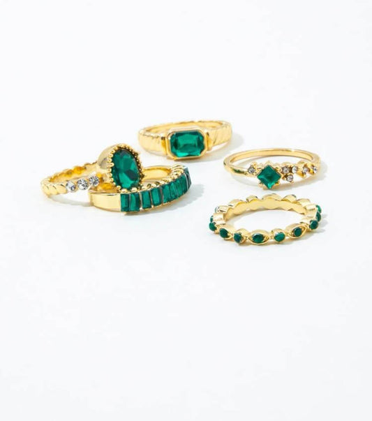 EMERALD RING SET