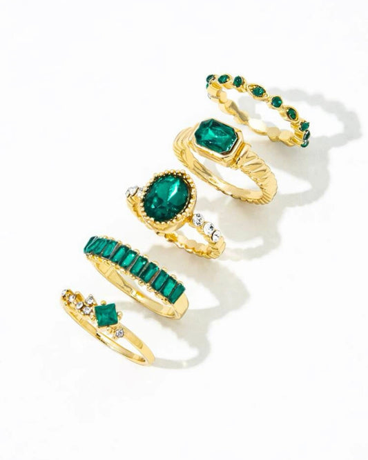EMERALD RING SET