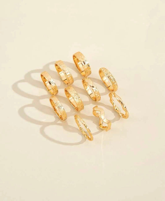 10 PIECE RING SET