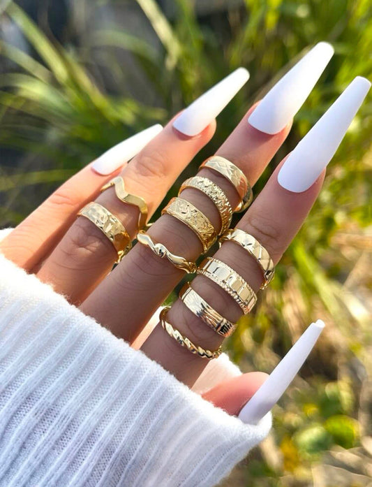 10 PIECE RING SET